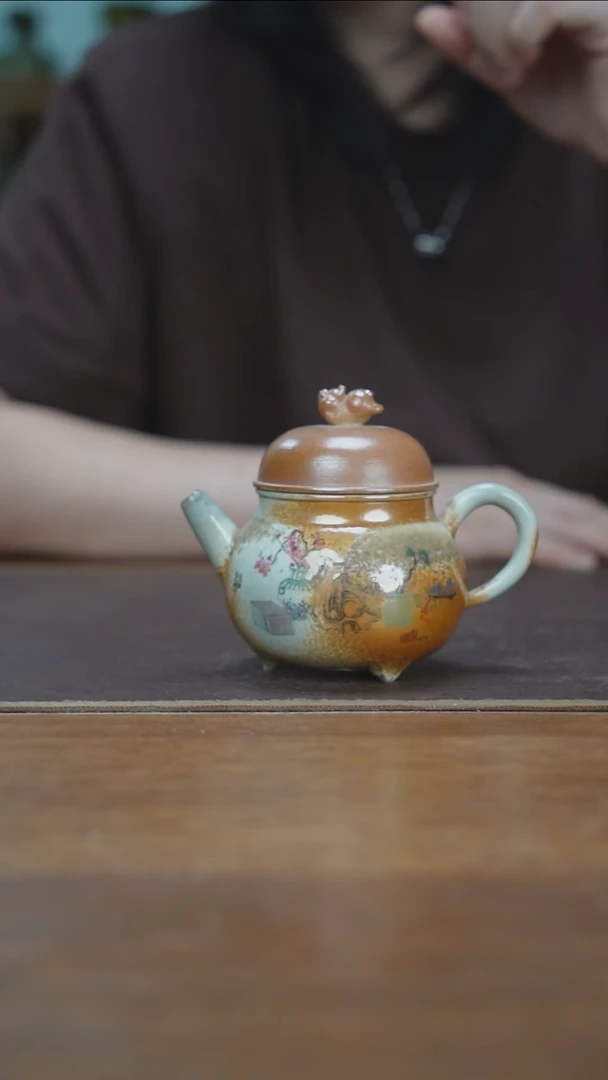 杯景德镇柴烧手绘壶
