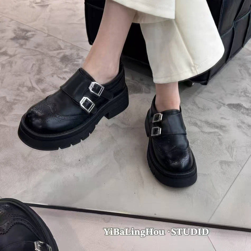 YBLH 2025春【英伦风· 雕花厚底· 春乐福鞋】207-002