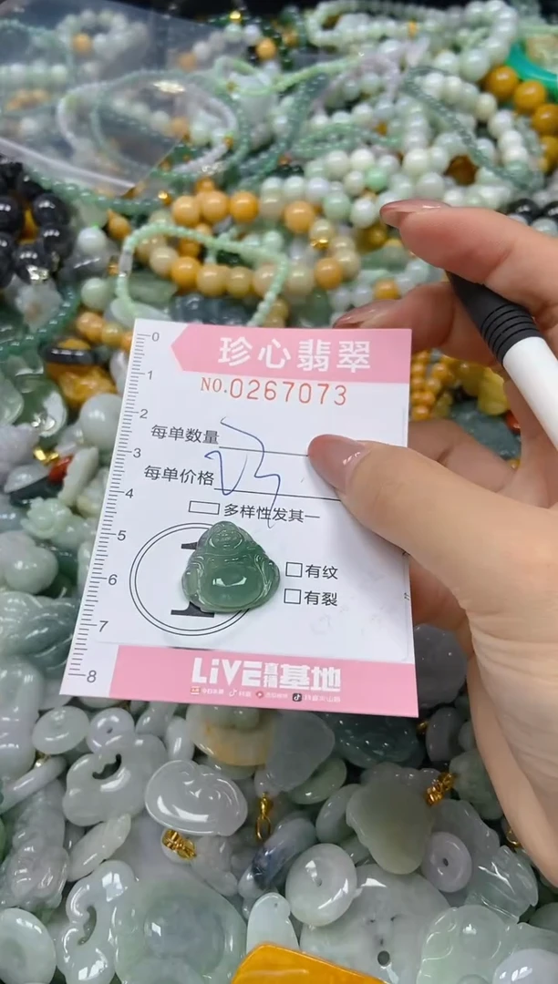 翡翠未镶嵌颈饰闪购0267073