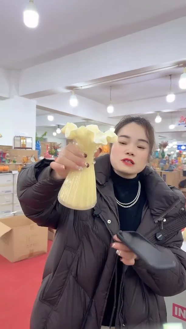 【闪购商品】琉璃迪喜花器-l-早16