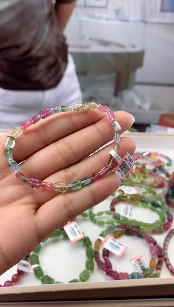 未镶嵌手串碧玺多样性发一条