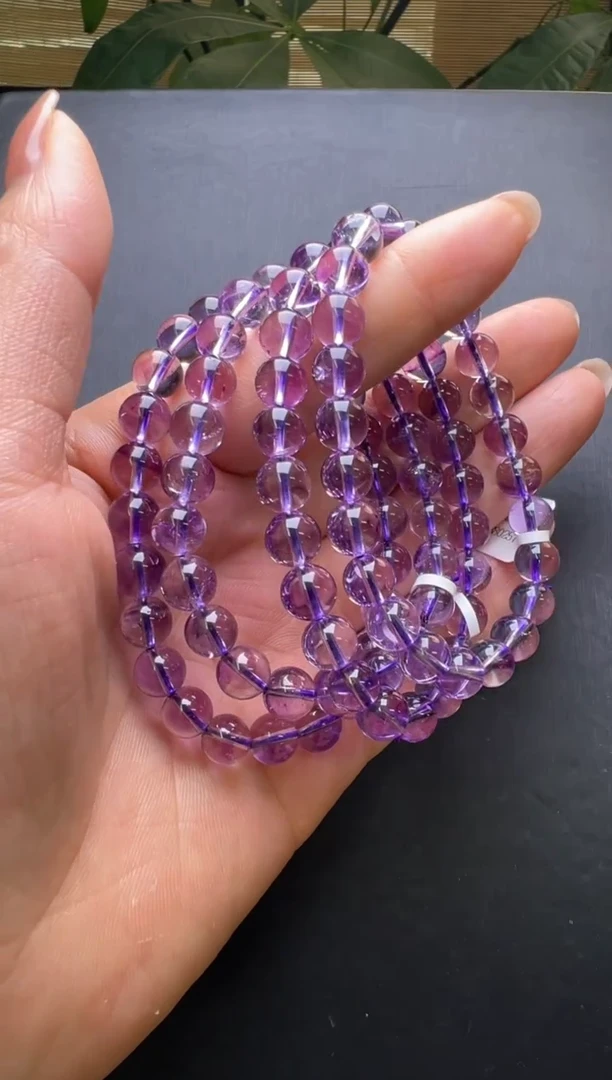 手串未镶嵌水晶紫超手串8m+多样性发一JP48396