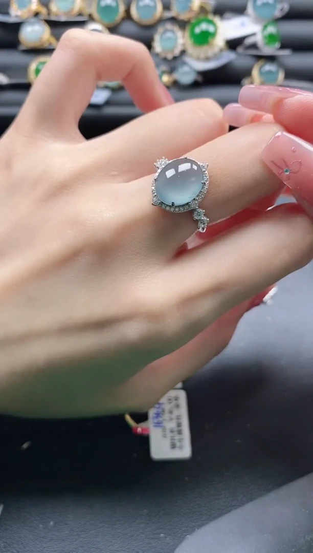 【闪购商品】翡翠戒指银S925镶嵌1111