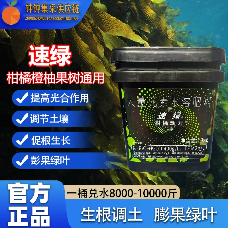 柑橘动力速绿大量元素水溶肥促进吸收改良土壤膨果靓果果树专用肥