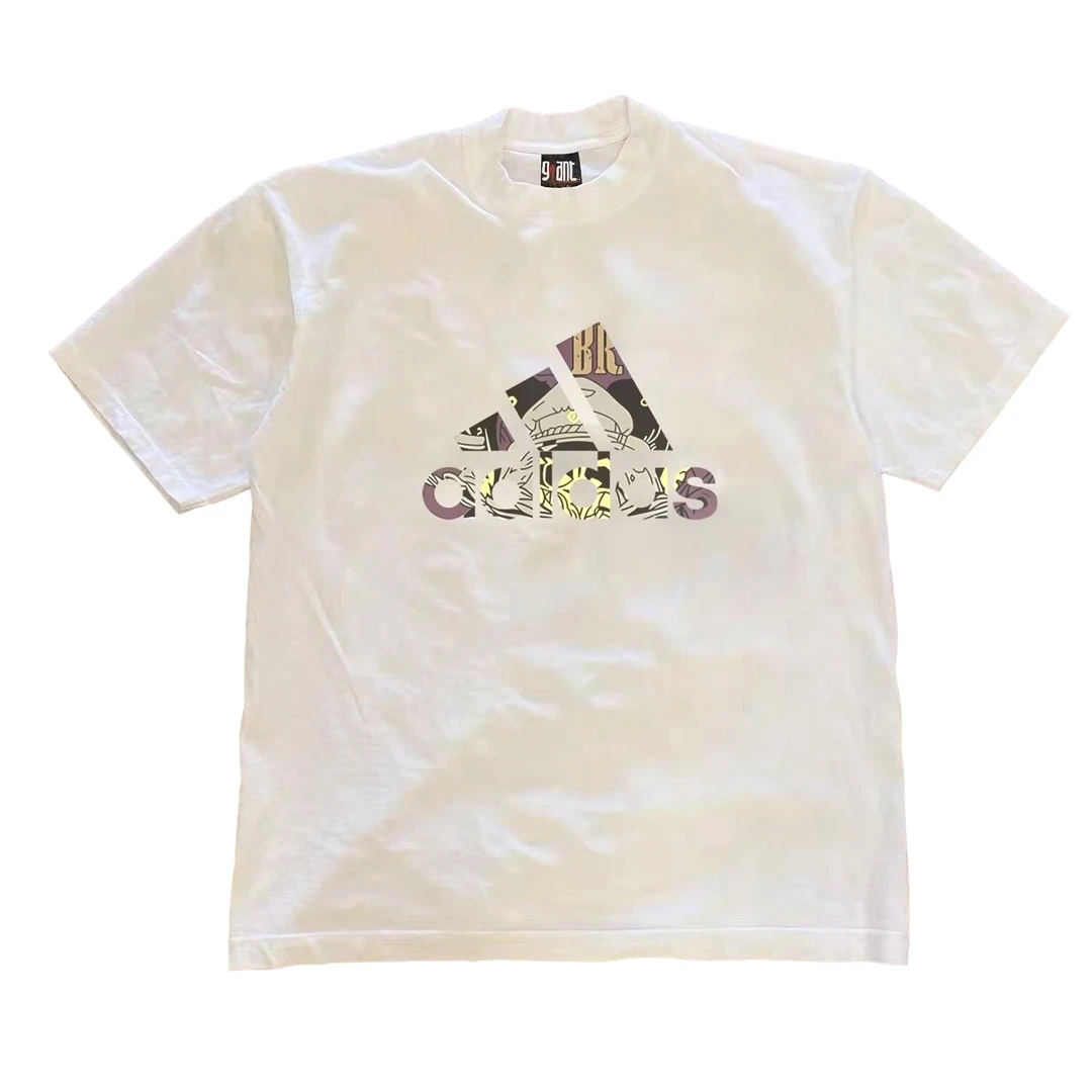 美式痞帅重磅纯棉圆领短袖T恤男女款夏季ins潮牌男士休闲百搭上衣