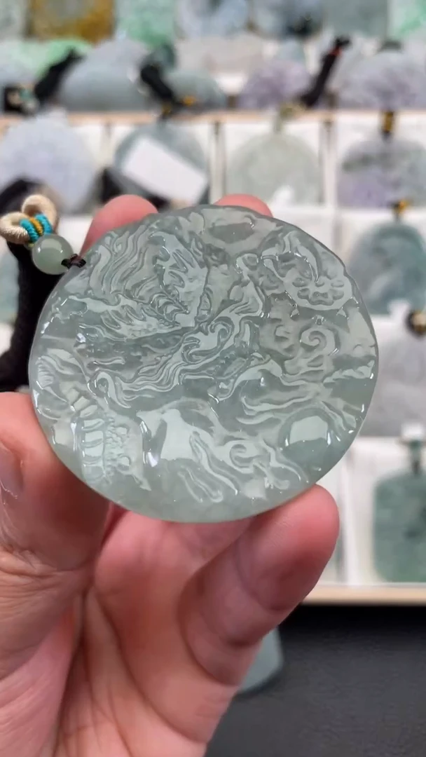 颈饰未镶嵌翡翠天然缅甸翡翠A货375