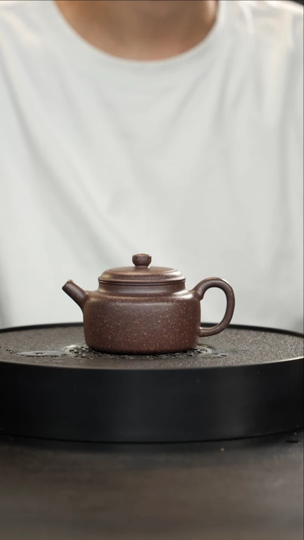 茶壶紫砂手工泥桃花德中大漏
