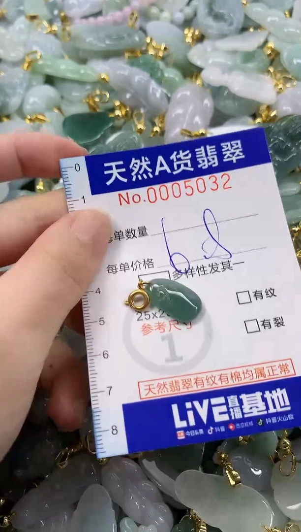 颈饰未镶嵌翡翠天然A货翡翠