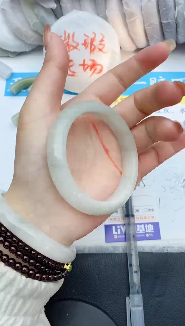 【闪购商品】石英质玉手镯未镶嵌114+55/56