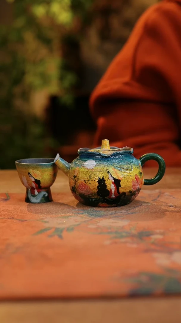 【闪购商品】瓷片1224景德镇手工手绘釉下彩高温瓷