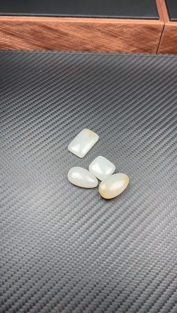 和田玉未镶嵌珠宝半成品黑山微色差镶嵌M多样性发货拍一发一