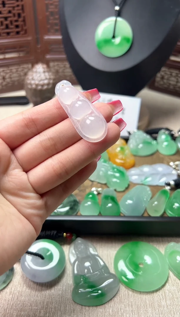 颈饰未镶嵌翡翠所见即所得，一图一物