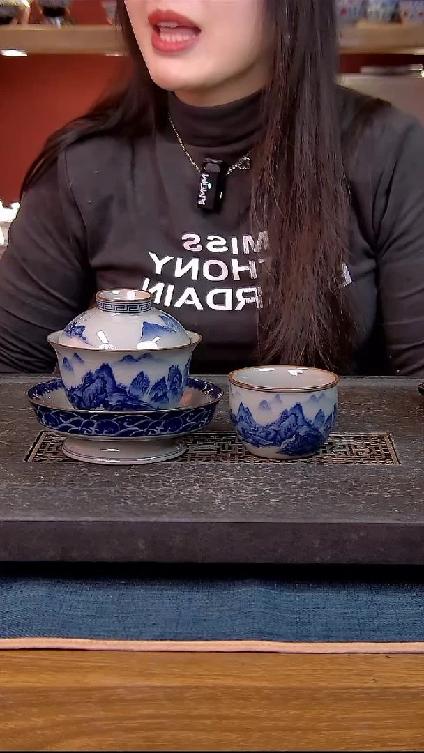 简装家用款2件套 老陶泥开片纹陶瓷茶具