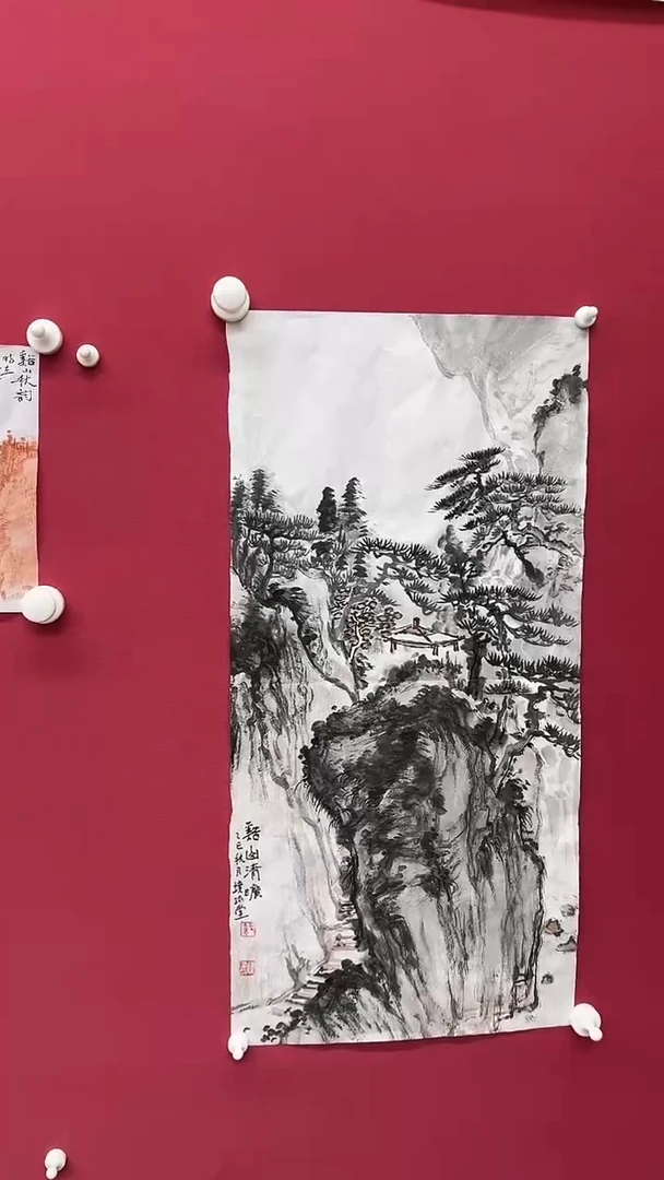 国画戴建民2平尺山水作品