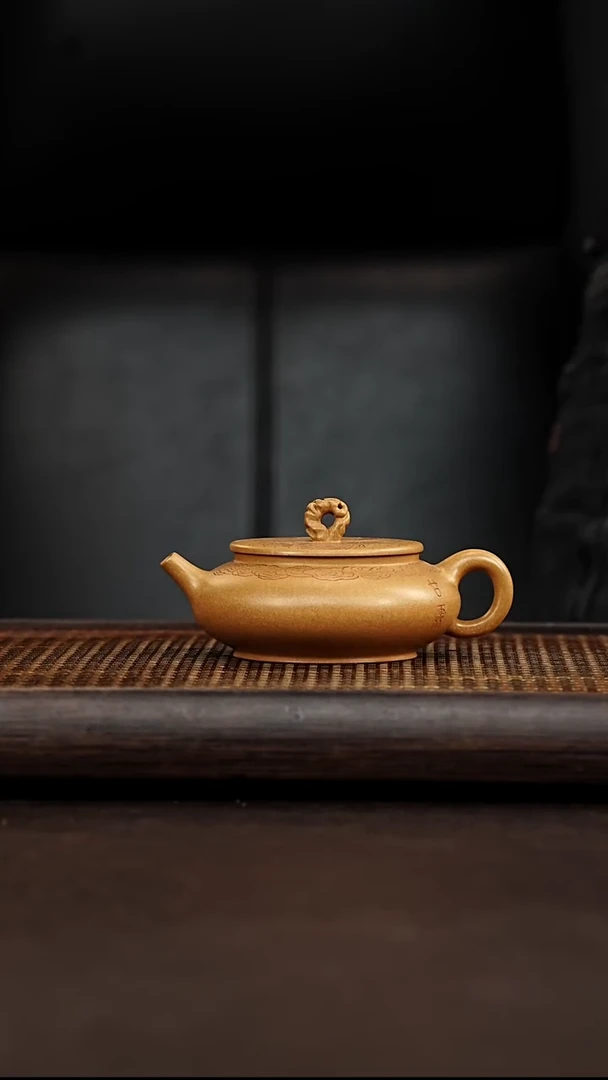 紫砂茶案宜兴悦茗壶紫砂   黄金段