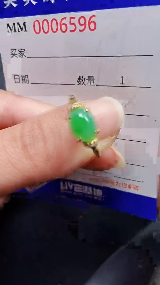 颈饰银S925镶嵌翡翠6596