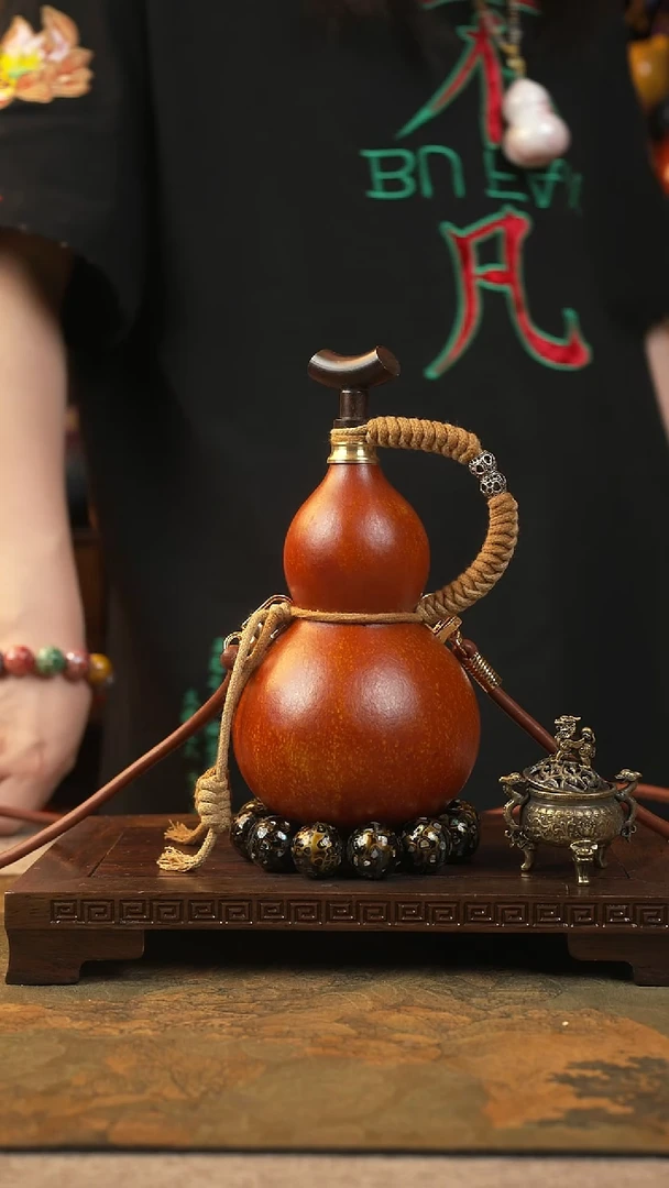 木006匠大漆酒葫芦一物一拍