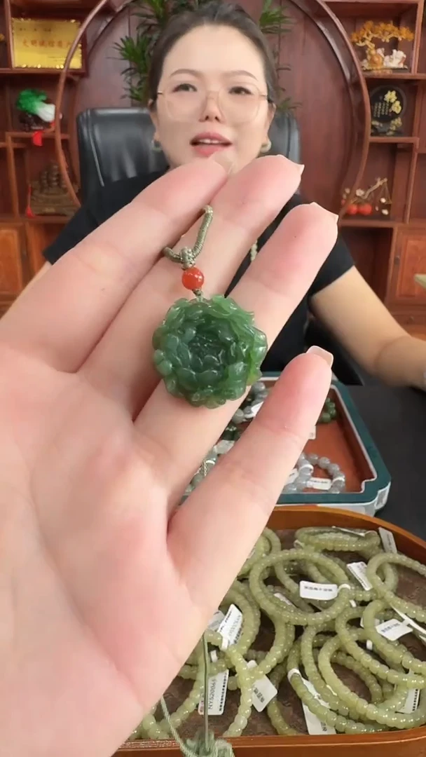 和田玉未镶嵌吊坠(不含链)c15 碧玉吊坠