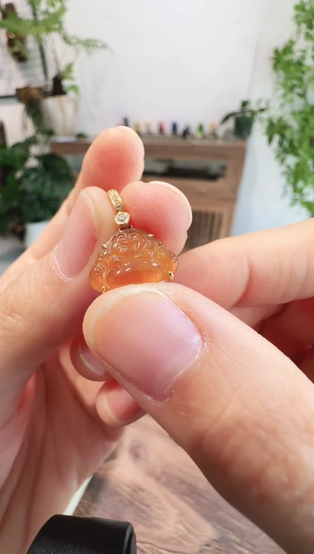 颈饰18K金镶嵌翡翠00001800