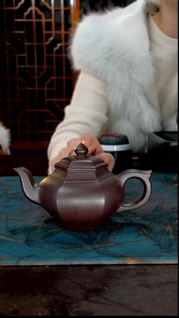 茶壶紫砂纯料石红主人杯