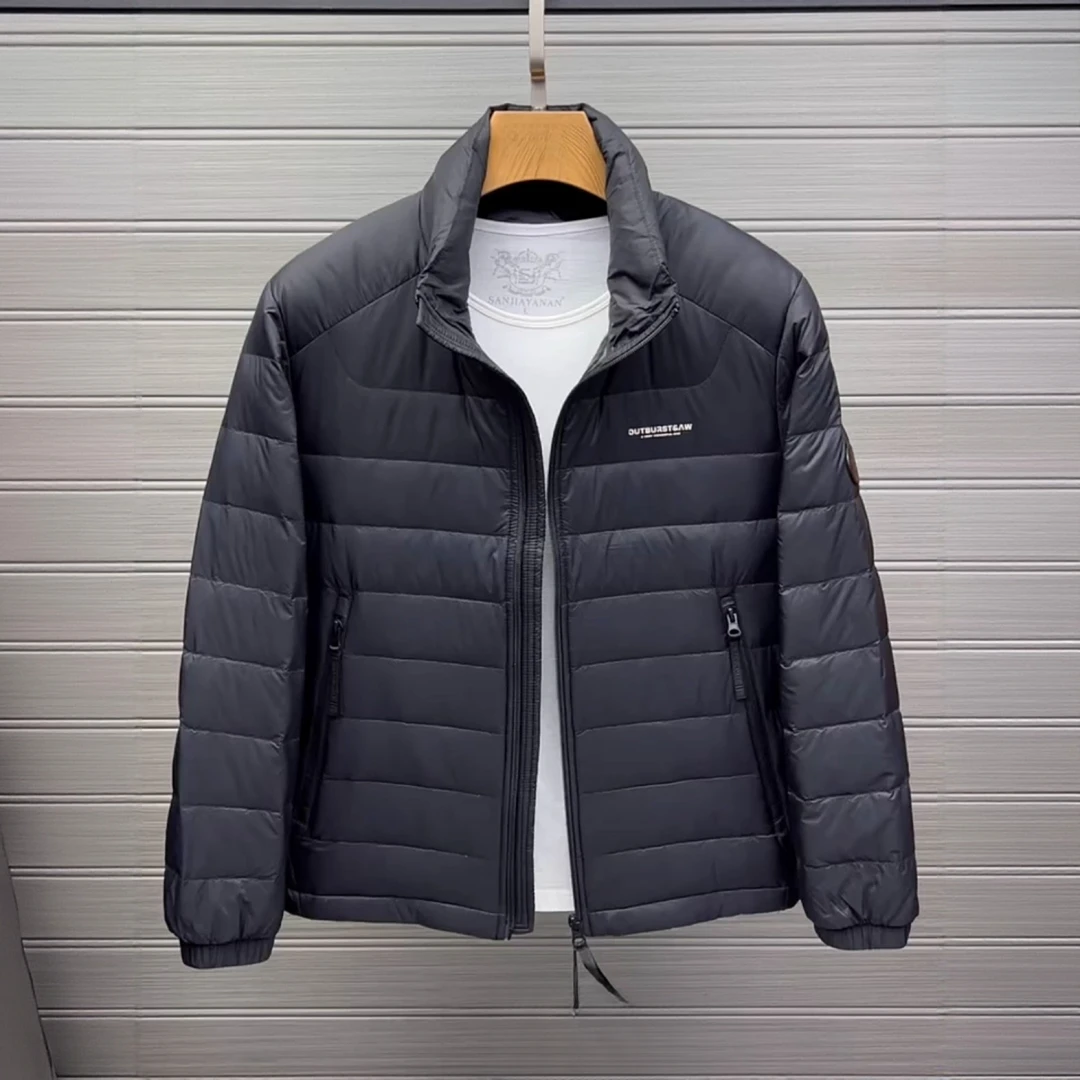 莱蒙璀高端秋冬季男士轻薄韩版羽绒服立领保暖外套男装户外运动