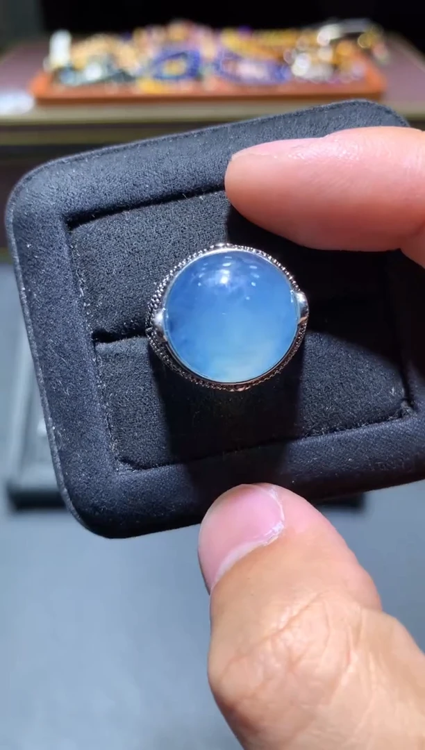 【闪购商品】海蓝宝石戒圈未镶嵌L29【多样性发其一】