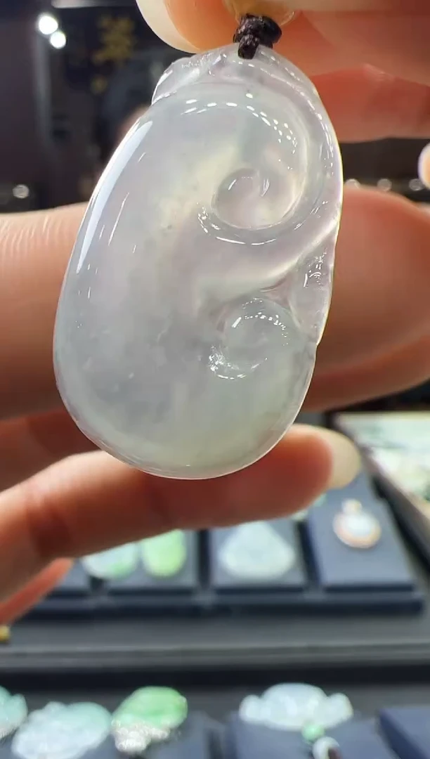 【闪购商品】翡翠挂件未镶嵌如意手机挂