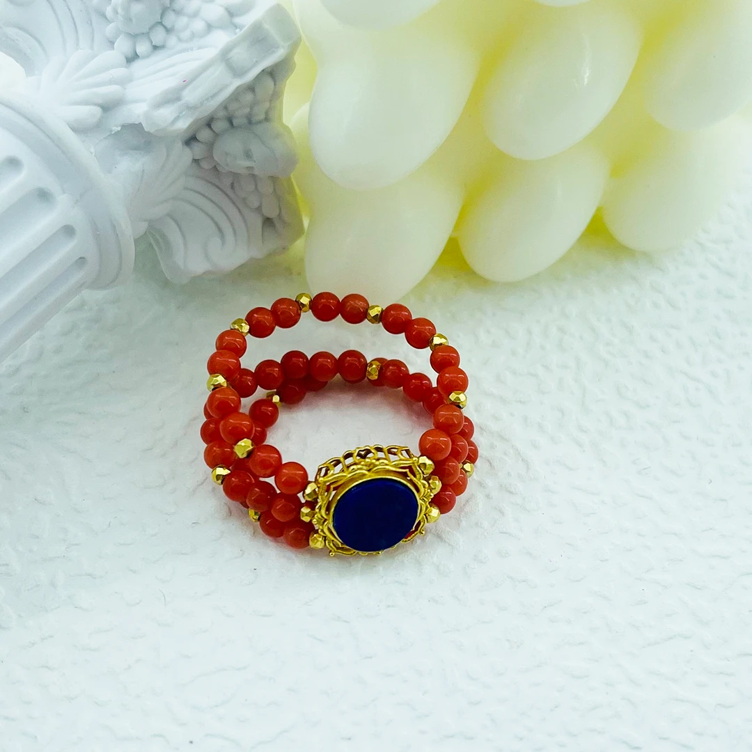 【央博玉专属】珊瑚戒指 DIY0418 多样性发一