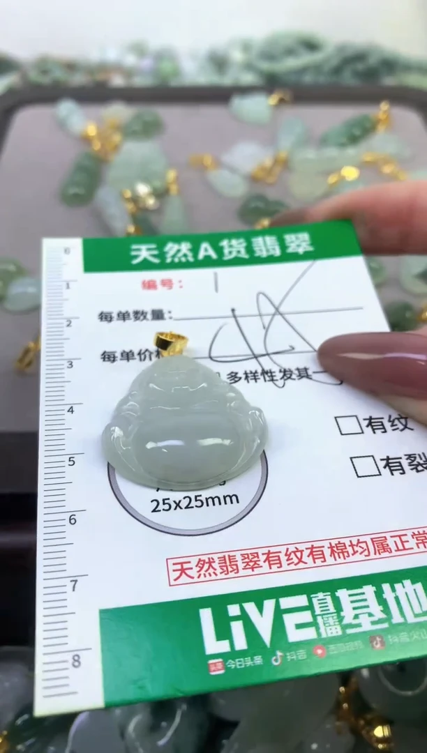 未镶嵌挂件翡翠净货挂件-1