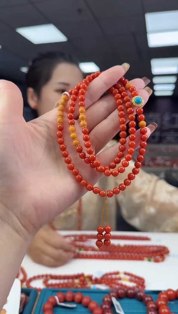 未镶嵌珠串南红玛瑙多样发其一/9219836903800