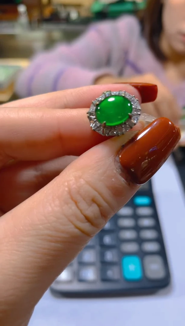 未镶嵌戒指翡翠多样性发一