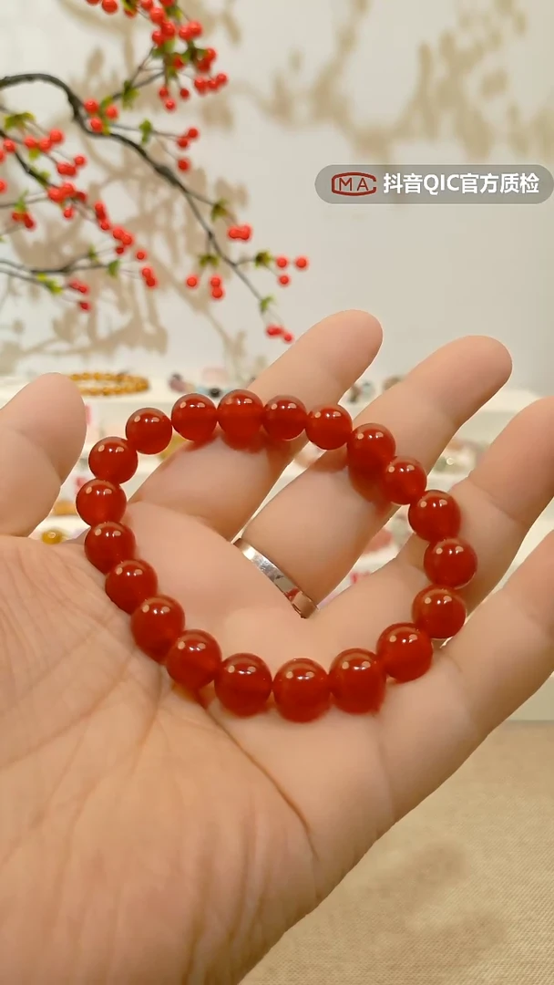 未镶嵌手链水晶红玛瑙