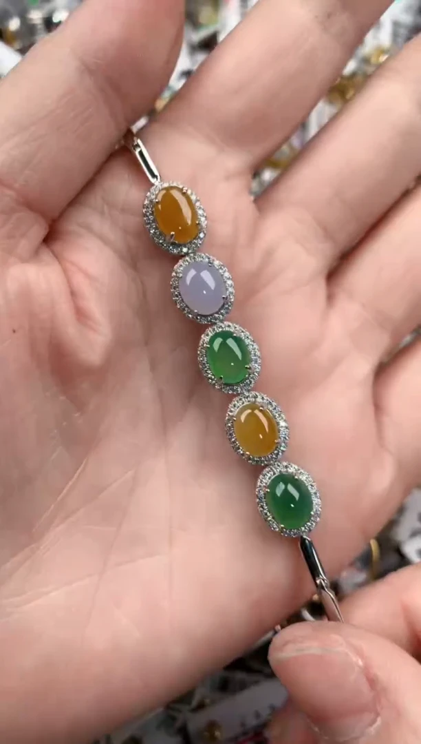 银S925镶嵌戒指翡翠141414----1