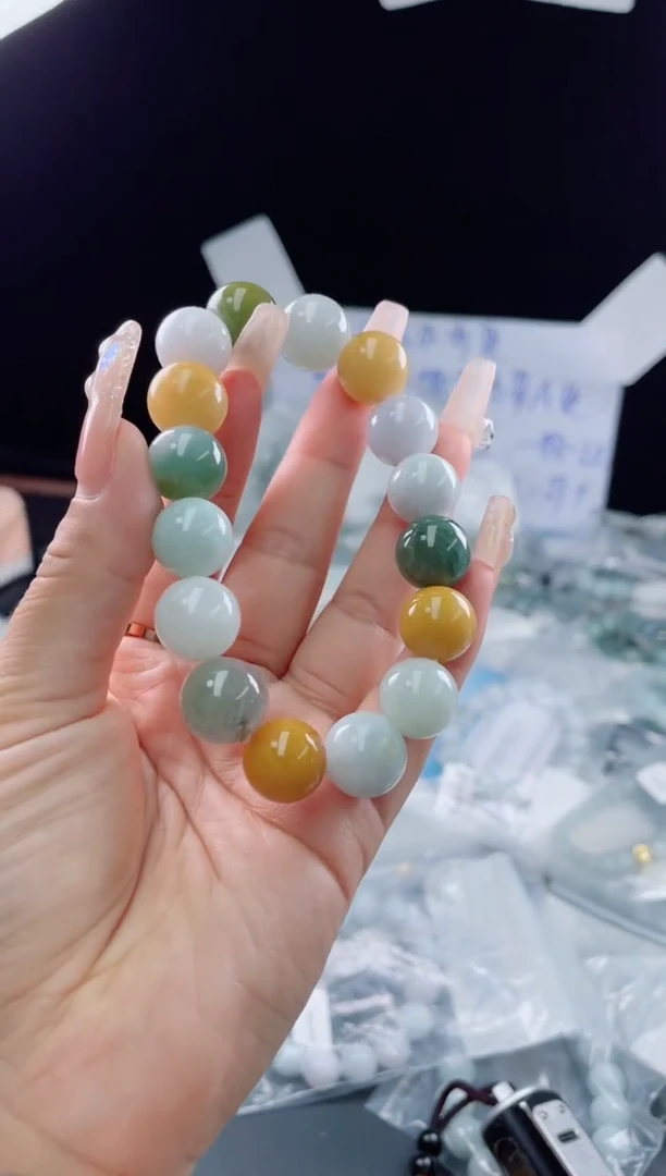 未镶嵌定制翡翠珠串