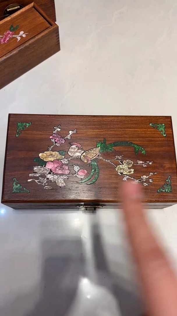 【闪购商品】木鸟踏花枝 首饰盒