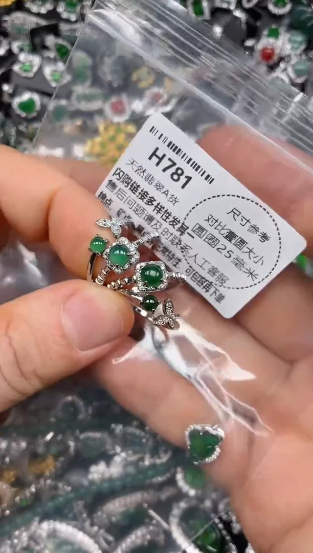 颈饰未镶嵌翡翠H781戒指 多样性发其二
