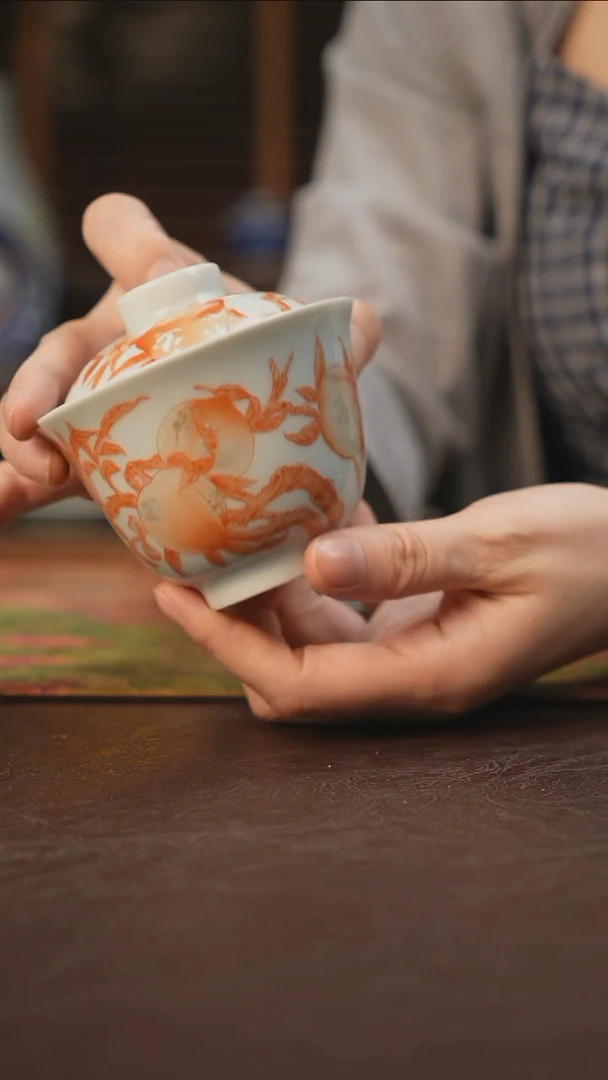 杯景德镇陶瓷杯碗柴烧多人