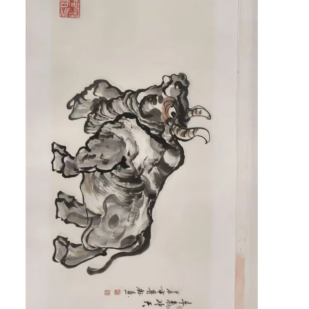 橱窗展示/传奇美术/原名王奉超笔名鲁钰/宣纸国画/带证书