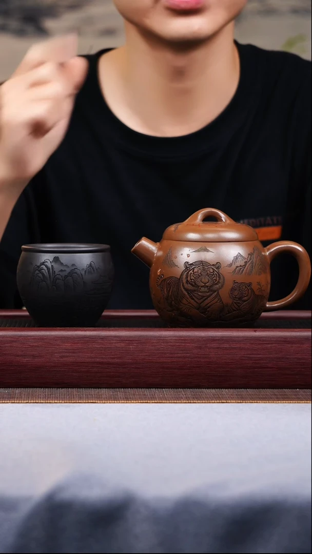 茶壶紫砂宜兴原矿紫砂作品