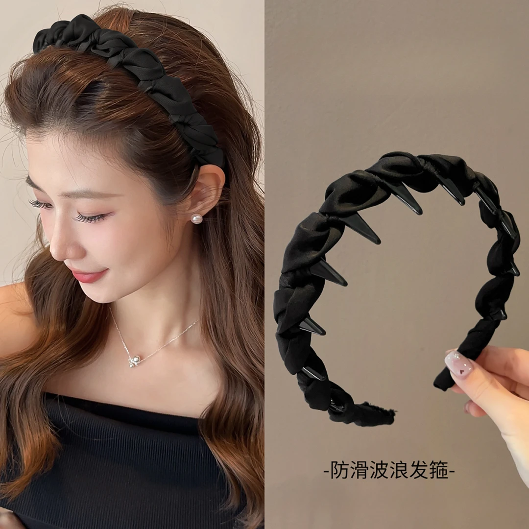高颅顶发箍女款夏天2025新款日常外戴洗脸头箍专用发带压发卡头饰