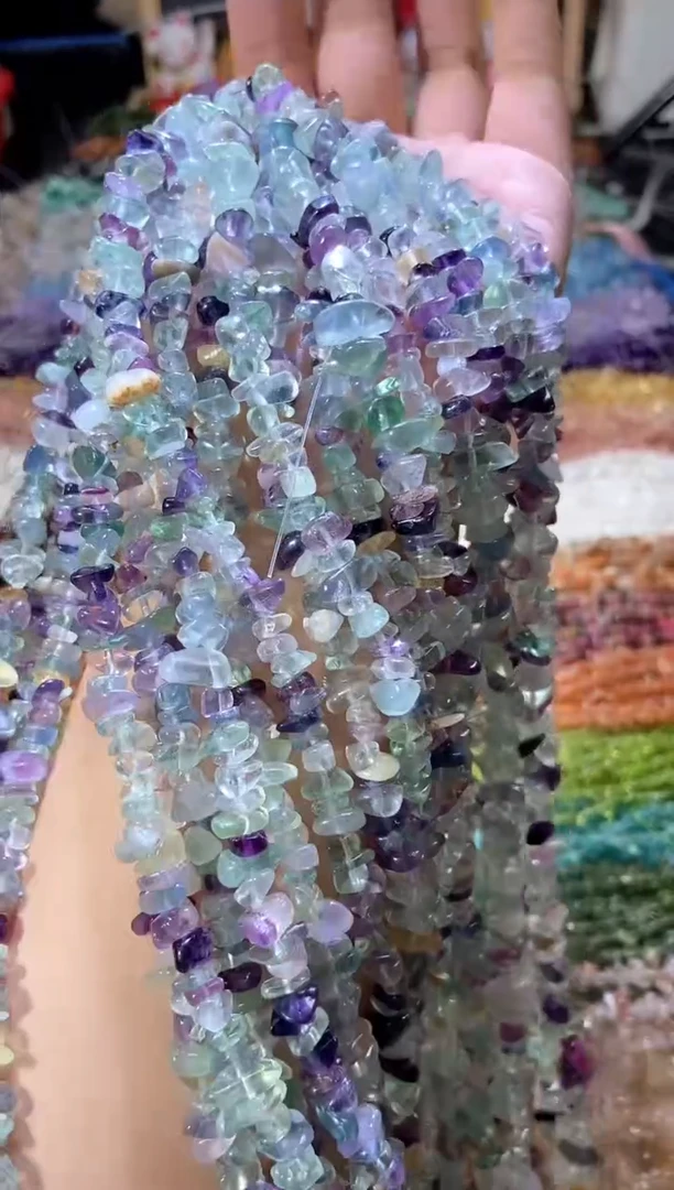 水晶珠宝半成品未镶嵌aaa浅萤