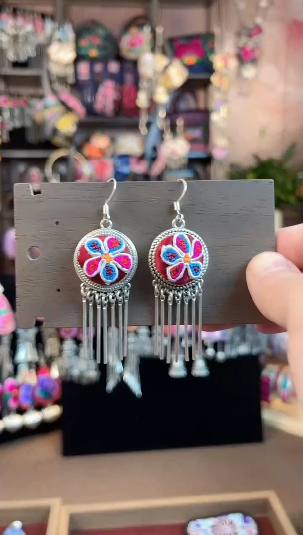 织绣 民族风手工非遗老绣饰品326