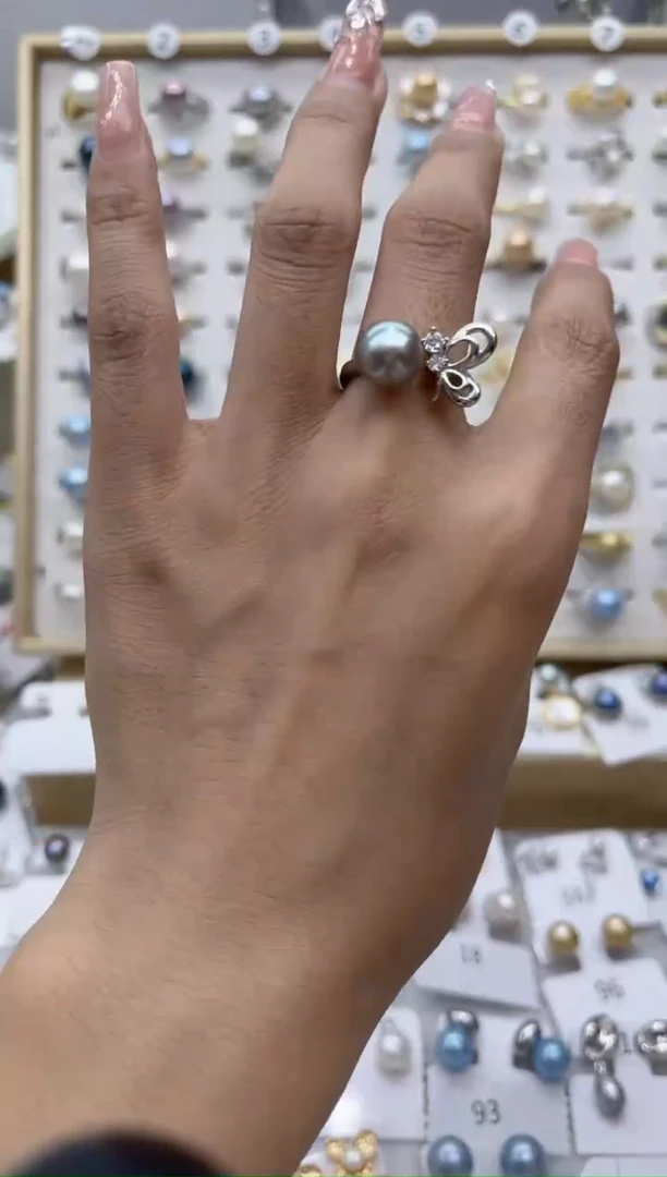 【闪购商品】淡水珍珠戒指合金76