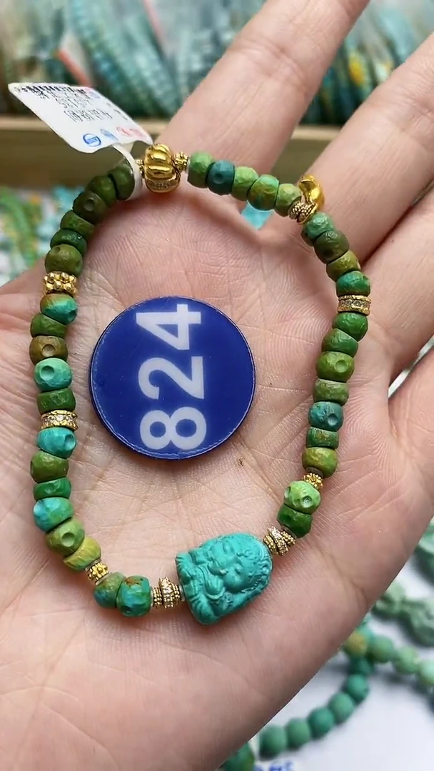 【闪购商品】绿松石手链银S925镶嵌824