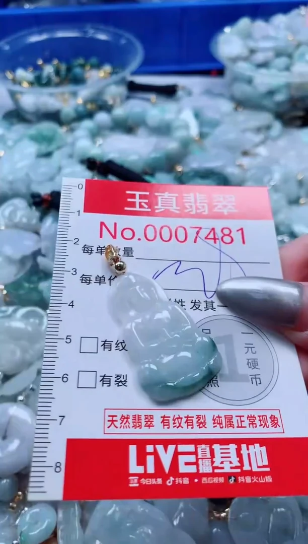 吊坠(不含链)未镶嵌翡翠7481