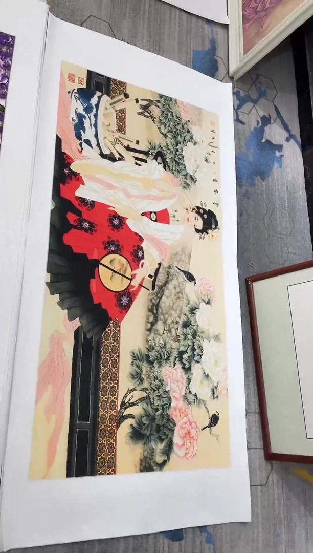 真人名画手工制作