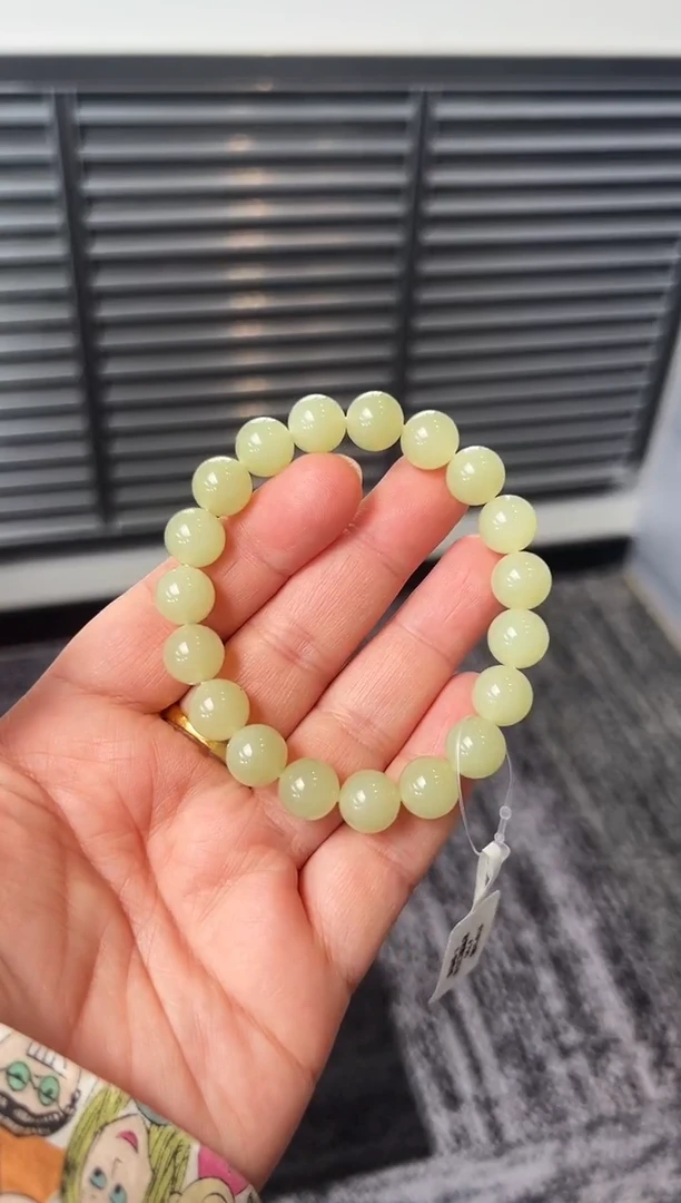 未镶嵌手串和田玉若羌黄口手串卡10