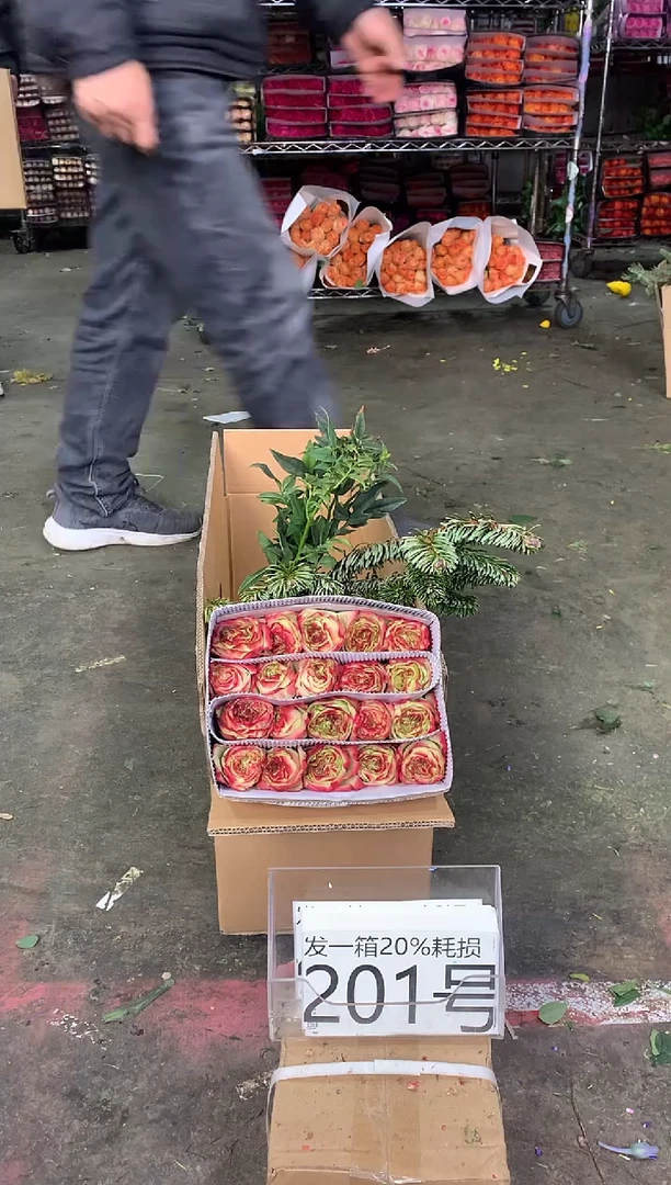 201号♥中通含20%耗损发一箱鲜花