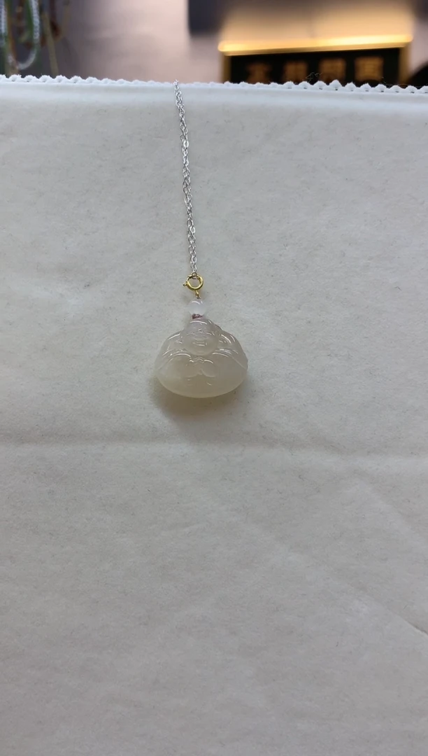 颈饰未镶嵌和田玉不***?吊坠3