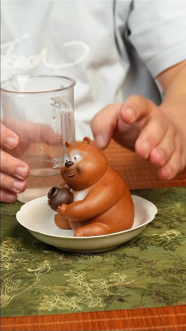 茶壶紫砂熊大壶回家吧v尽快把